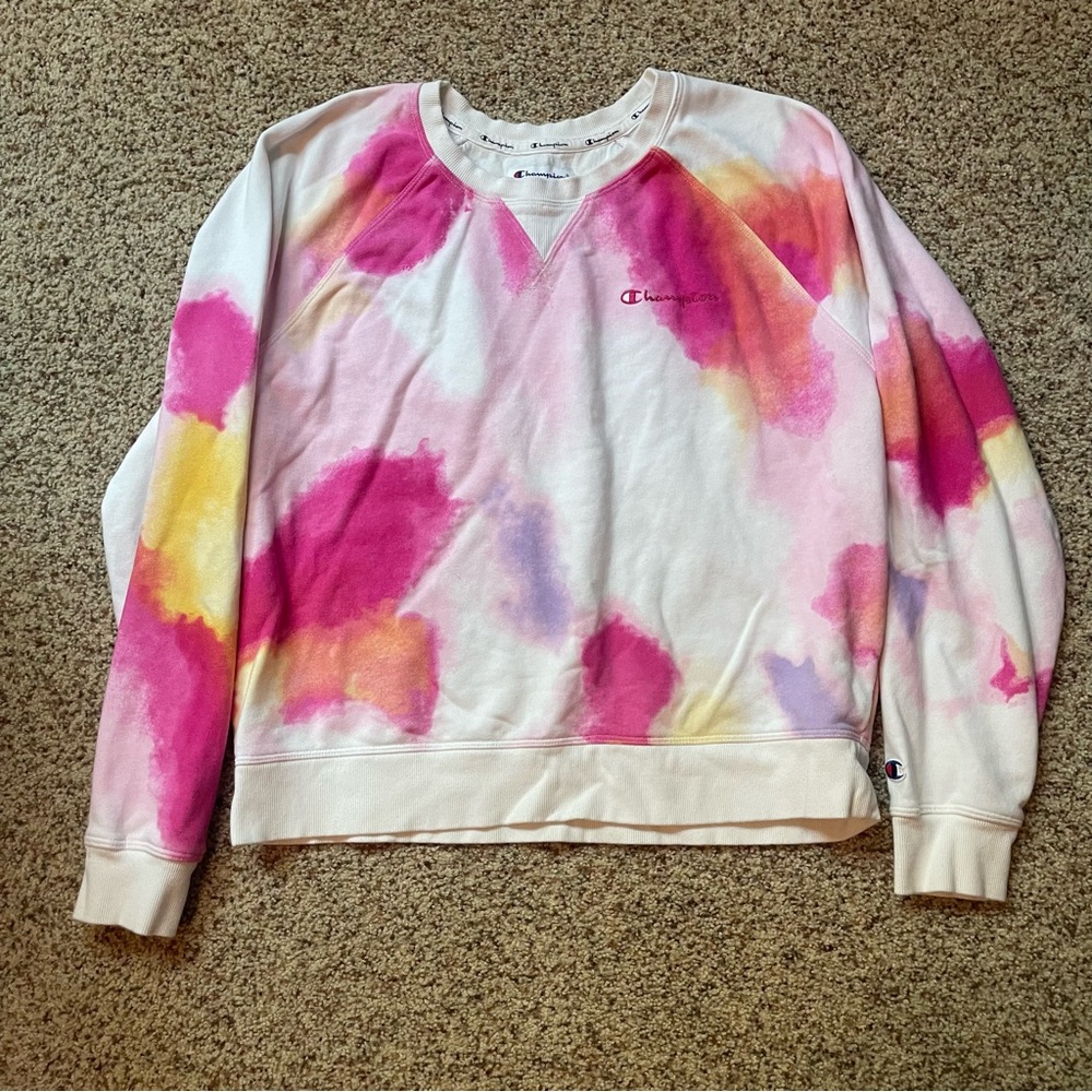 Champion 2XL watercolor print sweatshirt